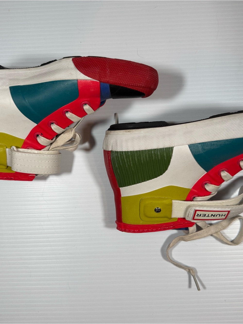 Hunter Patchwork Hi-Top Sneakers in 8.5 US / UK 6 Women’s - Picture 4 of 9